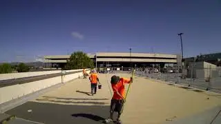Waterproofing membrane roof parking deck - Westfield
