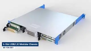 Six-Slot modular LXI/USB chassis from Pickering Interfaces