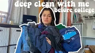 deep cleaning my room before i leave for college