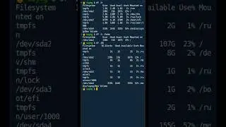 df command in Linux with more useful options (Part - 2) #shorts #linux #ubuntu