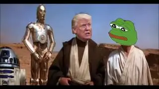 'Obi Wan' Trump visits Mos Berkeley with Pepe Skywalker to get a look at Antifa in action