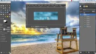 How to create an animated text banner in GIMP