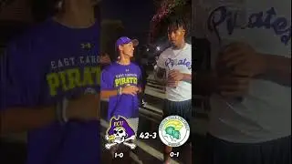 Interview with ECU WR Chase Sowell after win! #shorts #viralvideo #like #football​@ECUAthletics
