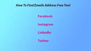 How To Scrape Emails from Facebook, Instagram, LinkedIn & Twitter || Find Extract Emails Address