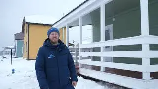 Обзорное видео каркасного дома по проекту 