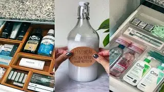 Laundry bathroom restocks and organize asmr || Best Aesthetic Tiktok