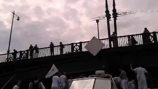 Белая Сенсация 2014. На теплоходе под мостом.