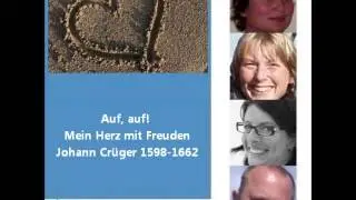 Auf, auf! Mein Herz, mit Freuden - SATB - blokfluit en dwarsfluit
