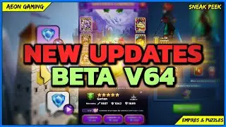 ✨New Tome of Limit Break, Mystic Vision, Birthday Event in Beta V64 - Empires & Puzzles |Sneak Peek|