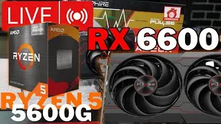 B450M de 150 reais Testes em LIVE com Ryzen 5 5600G+RX6600