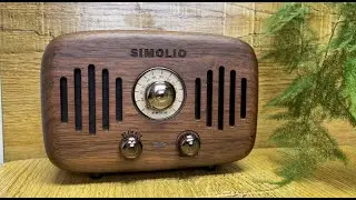 SIMOLIO Vintage Radio Retro Bluetooth Stereo Speakers JH-762S