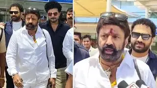 Nandamuri Balakrishna With Vishwak Sen & Siddu Jonnalagadda Spotted at Gannavaram Airport