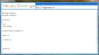 Convert string to integer atoi c code example