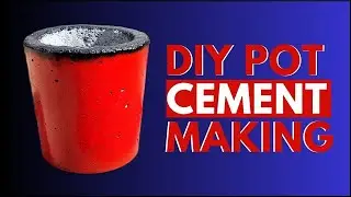 Make CEMENT POTS Easliy at Home || TCJ