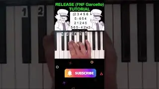 Release (Friday Night Funkin - Vs Garcello MOD) - Easy piano TUTORIAL 