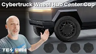 Tesstudio Center Hub Caps for Tesla Cybertruck Set of 4 20 Wheel Covers