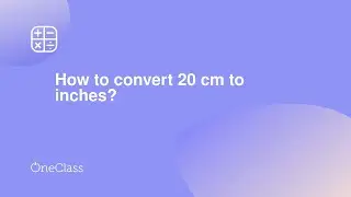 How to convert 20 cm to inches?