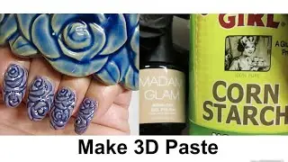 Mix GEL POLISH & CORNSTARCH / Mix It and Get 3D Paste !
