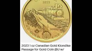 2023 1 oz Canadian Gold Klondike Passage for Gold Coin (BU w/ Assay)