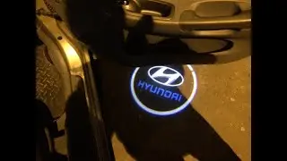 Подсветка дверей для Hyundai Accent с Алиэкспресс. Установка.