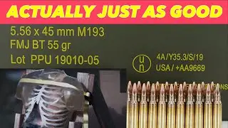 Guntube is Wrong about 55gr FMJ 5.56 for WROL/SHTF
