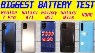 Samsung Galaxy M51 vs Oneplus Nord, Realme 7 Pro, M31s, A71 Battery Drain | Charging Test [Hindi]