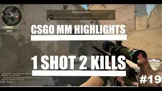 1 SHOT 2 KILLS | CSGO Matchmaking Highlights #19 | Road to DMG | NOR/ENG #fazeup