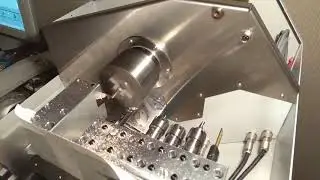 Самодельный токарный ЧПУ из 1д601 ... обработка мелких деталек 2.. DYI CNC lathe/ Brass machining.