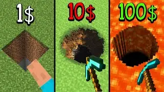 minecraft for 1$ vs 10$ vs 100$
