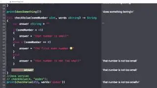 Using methods in Swift