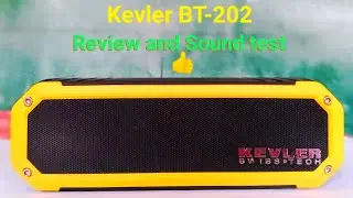Rhapsody Kevler Swiss Tech portable Bluetooth speaker BT-202 sound test.