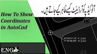 How To Show Coordinates in Autocad ?in urdu hindi