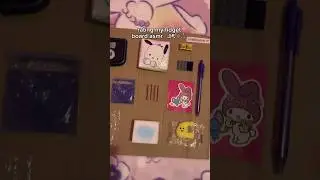fidget board asmr 🤍 #fidget #asmr #diy #craft #sanrio #hellokitty #fyp #kuromi #shorts
