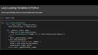 Lazy Loading Variables in Python | Code Walks 