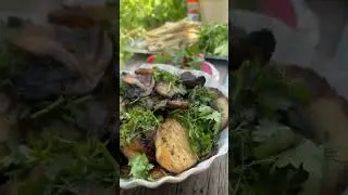 Грыбы картошка 🍄На природе 🏞️В ГОРАХ 😎😎🫀🫀
