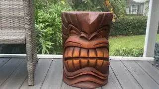 Review Design Toscano DB383038 The Grande Tiki God Kanaloa Teeth Side Table Statue, 20 Inch