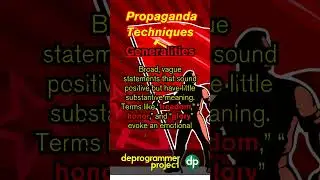 Identifying Propaganda Techniques:   Glittering generalities #shorts