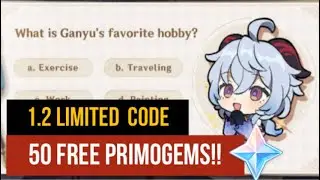 Limited 1.2 Primogem Code, HURRY BEFORE IT RUNS OUT!! | Genshin Impact