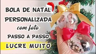 Bola de Natal personalizada | Passo a passo com foto