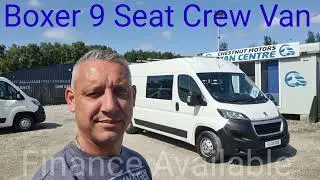 Peugeot Boxer 9 Seat Crew Van For Sale L3H2 LWB ULEZ Compliant Euro6Air Con Finance & Delivery