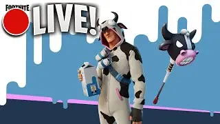 *LIVE* Fortnite Season 7 Cow Skin Gameplay (Brother and Sister Duos)