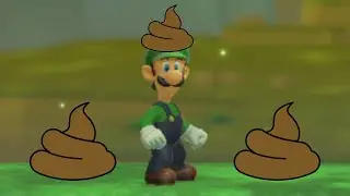 luigi gets pooped on