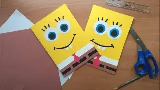 SpongeBob Greeting Card | DIY Card | DIY Spongebob Greeting Card | Paper Crafts Tutorial