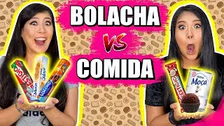 BOLACHA VS COMIDA! - Desafio | Blog das irmãs
