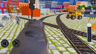 Train Track Builder Simulator - Mode Track Level 12 - City  Construction JCB Game 3D