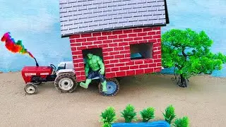 Diy mini tractor making house and transposing | diy tractor house project @multiplemanish998
