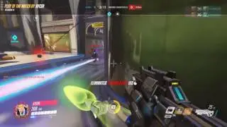 Overwatch Play of the match : Soldier 76 (Aimbot without Aimbotz