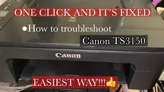 HOW TO TROUBLESHOOT/FIX CANON TS3150 PRINTER | Error, Not Printing Problem!