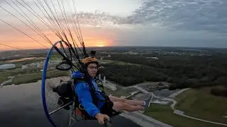 Another Incredible Sunset Flight. "PARAMOTOR"