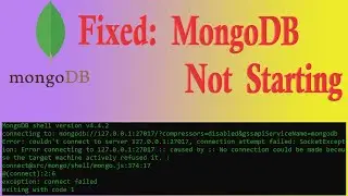 Mongodb Error: couldn't connect to server 127.0.0.1:27017